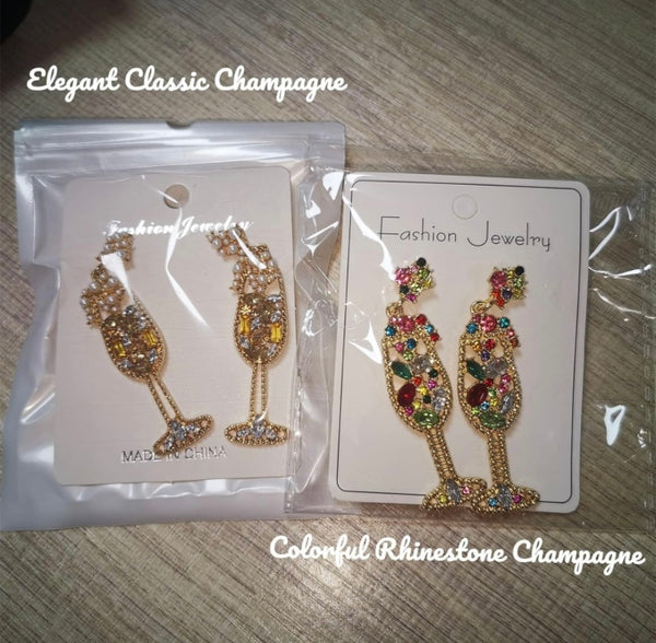 Women Wine Shape Earrings
