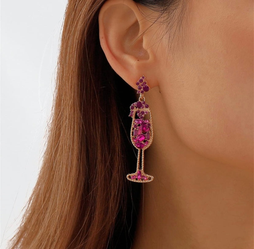 Champagne Shape Earrings