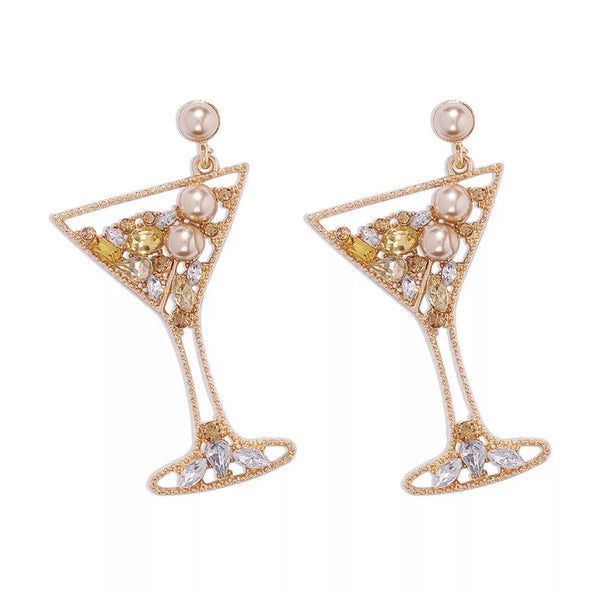 Women Martini Shape Earrings