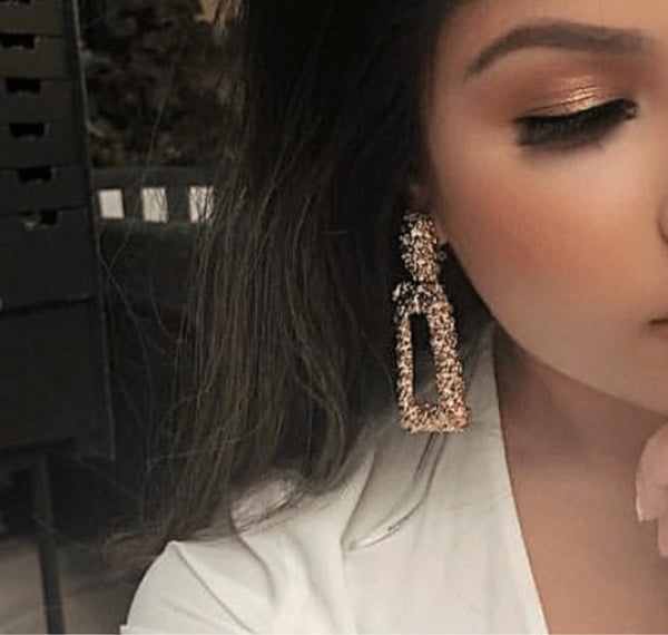 Rectangle Drop Earrings
