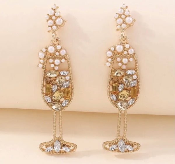 Women Wine Shape Earrings