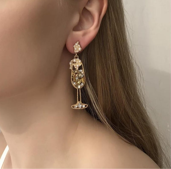 Women Wine Shape Earrings