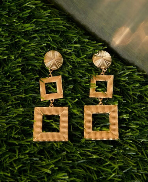 Geometric Drop Earrings
